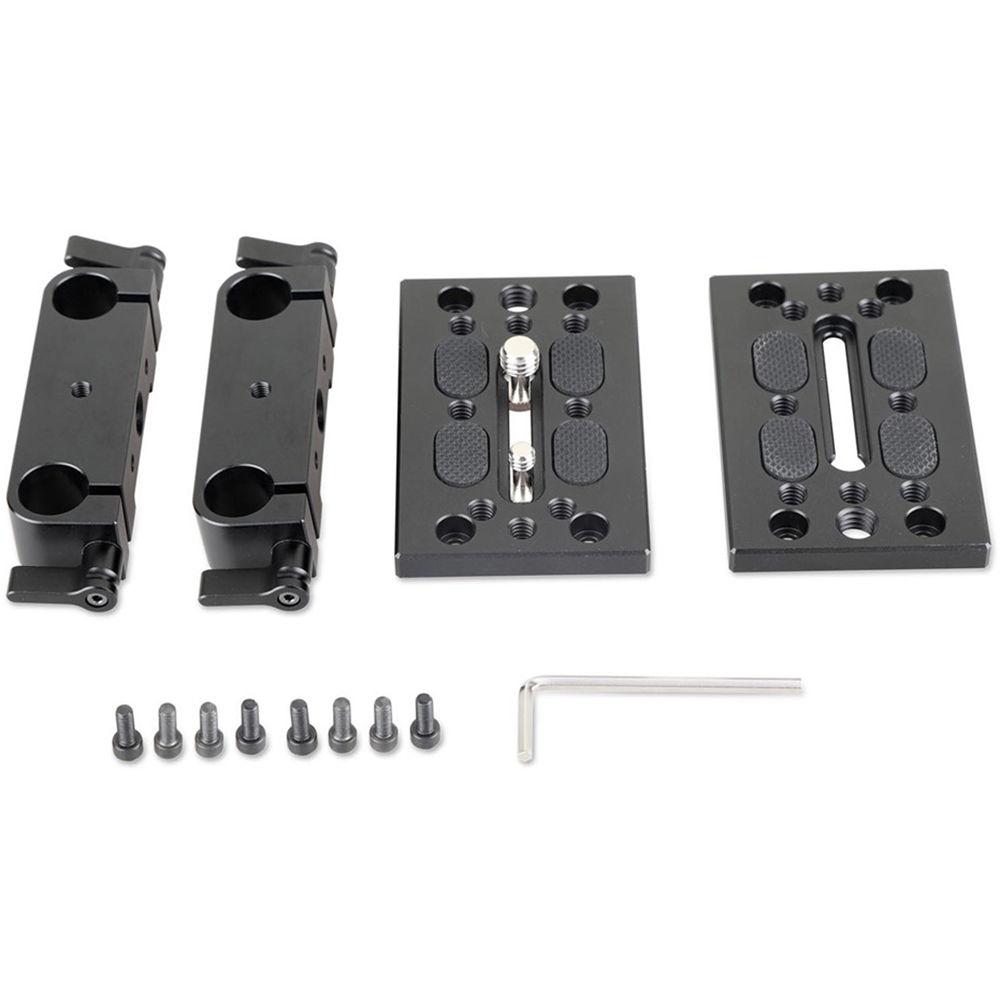 SmallRig 1798 Tripod Mounting Kit with 2 x Plates and 2 x 15mm Rod Clamps