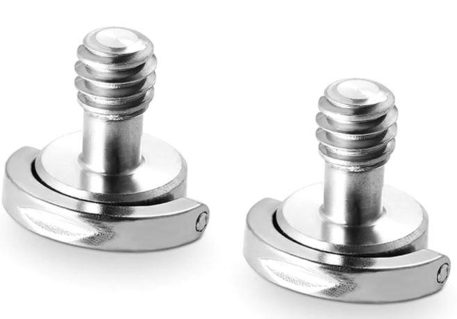 SmallRig 838 Quick Release Camera Screw with D-Ring (1/4"-20, Pair)