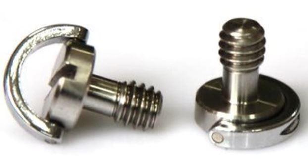 SmallRig 838 Quick Release Camera Screw with D-Ring (1/4"-20, Pair)