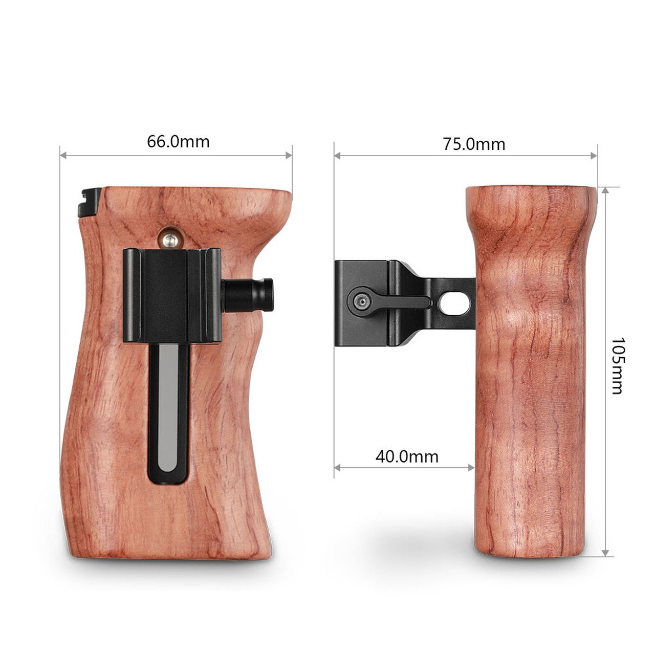 SmallRig Wooden Side Handle with NATO Clamp