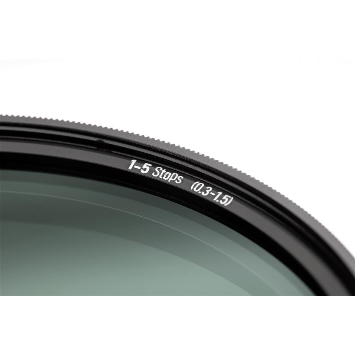 NiSi 52mm True Color ND-VARIO Pro Nano 1-5 Stop Variable Neutral Density Filter