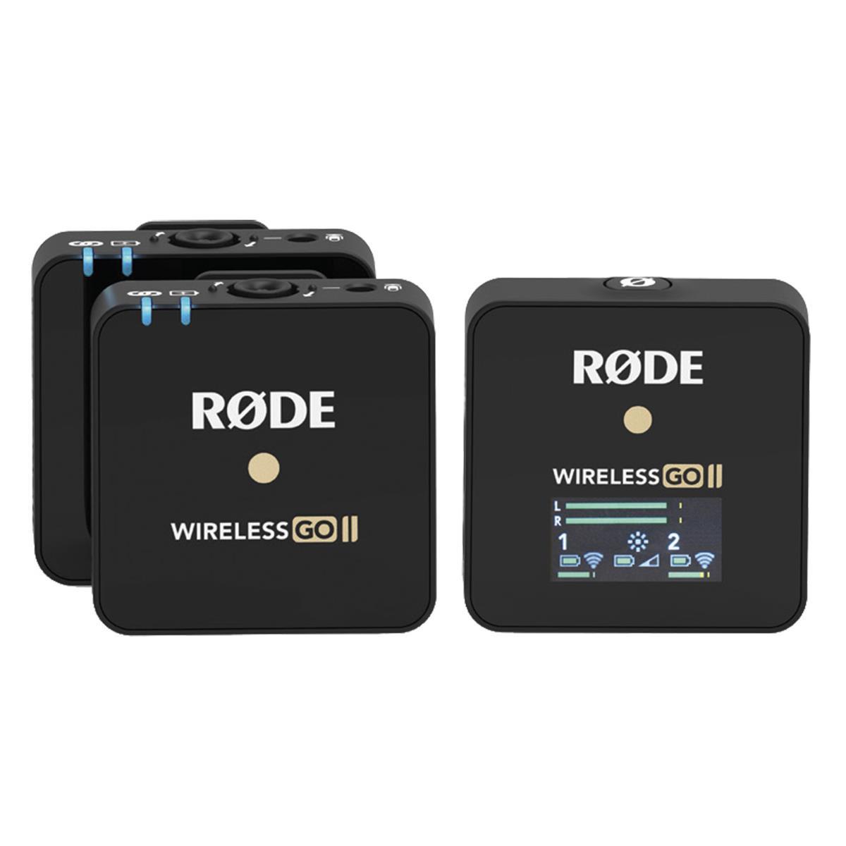 Rode Wireless GO II 2-Person Compact Digital Wireless Microphone System/Recorder (2.4 GHz, Black)