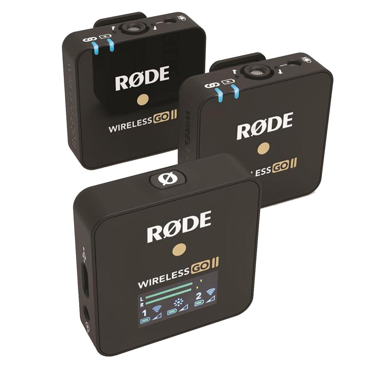 Rode Wireless GO II 2-Person Compact Digital Wireless Microphone System/Recorder (2.4 GHz, Black)