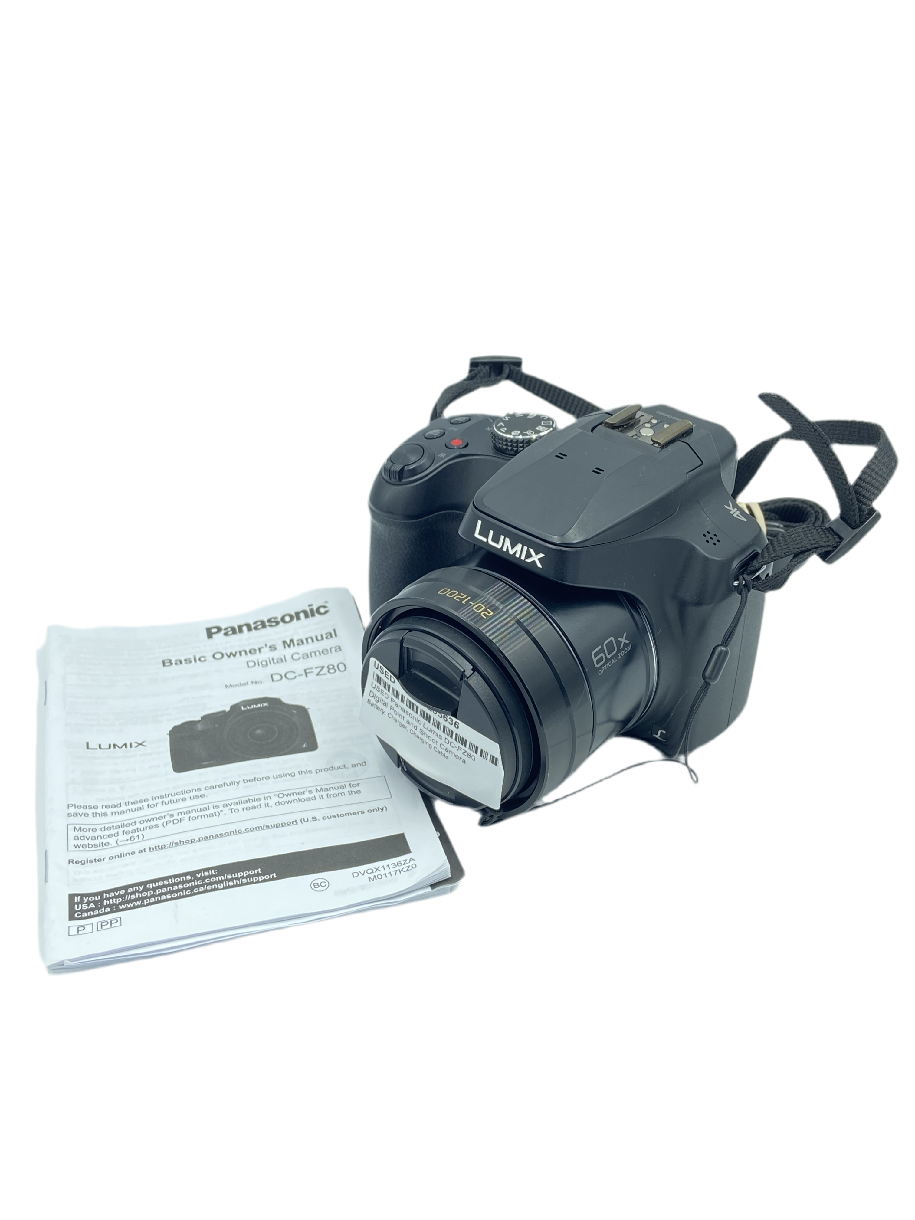 USED Panasonic Lumix DC-FZ80 Digital Point and Shoot Camera