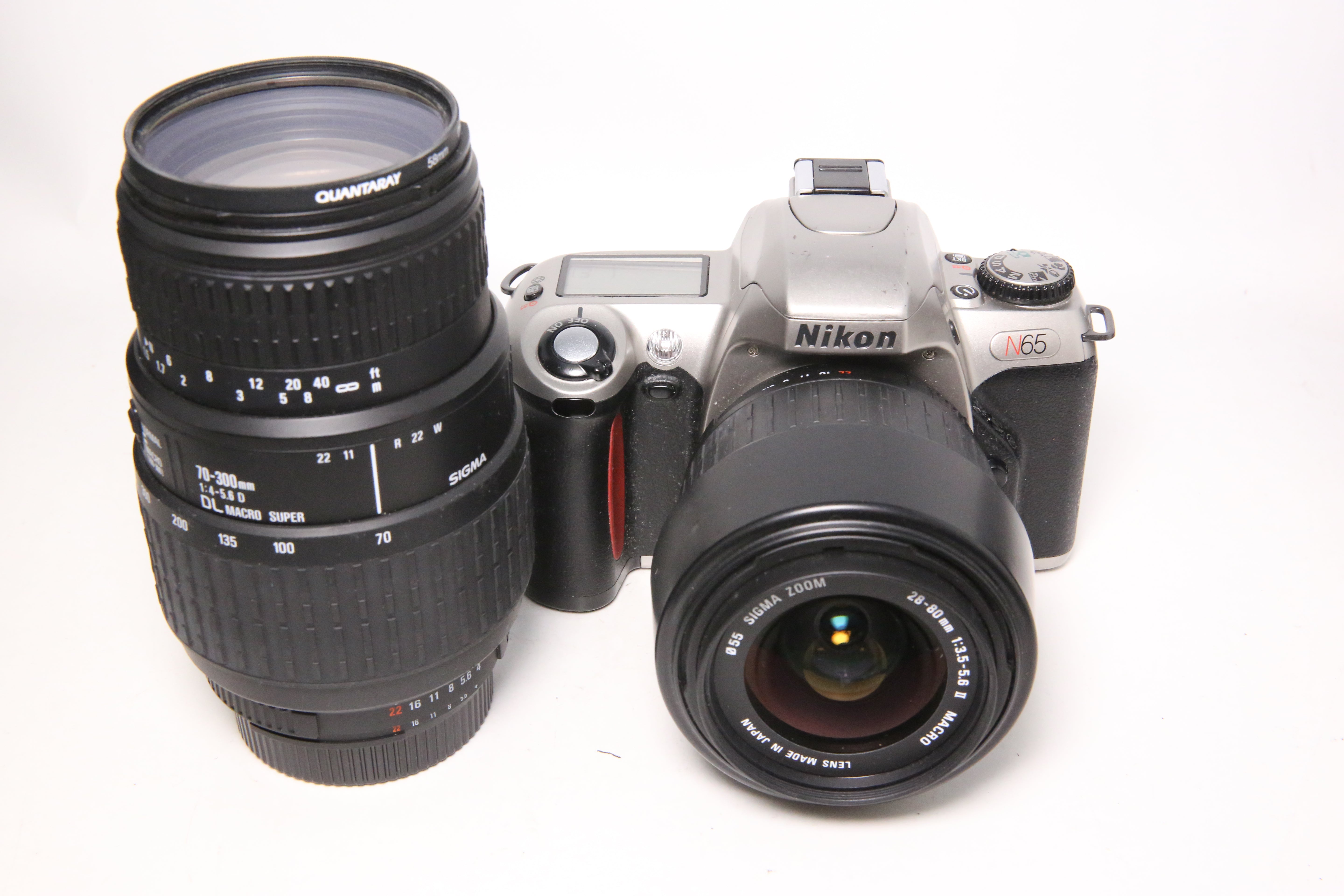 USED Nikon N65 w/ Sigma 28-80mm & 70-300mm