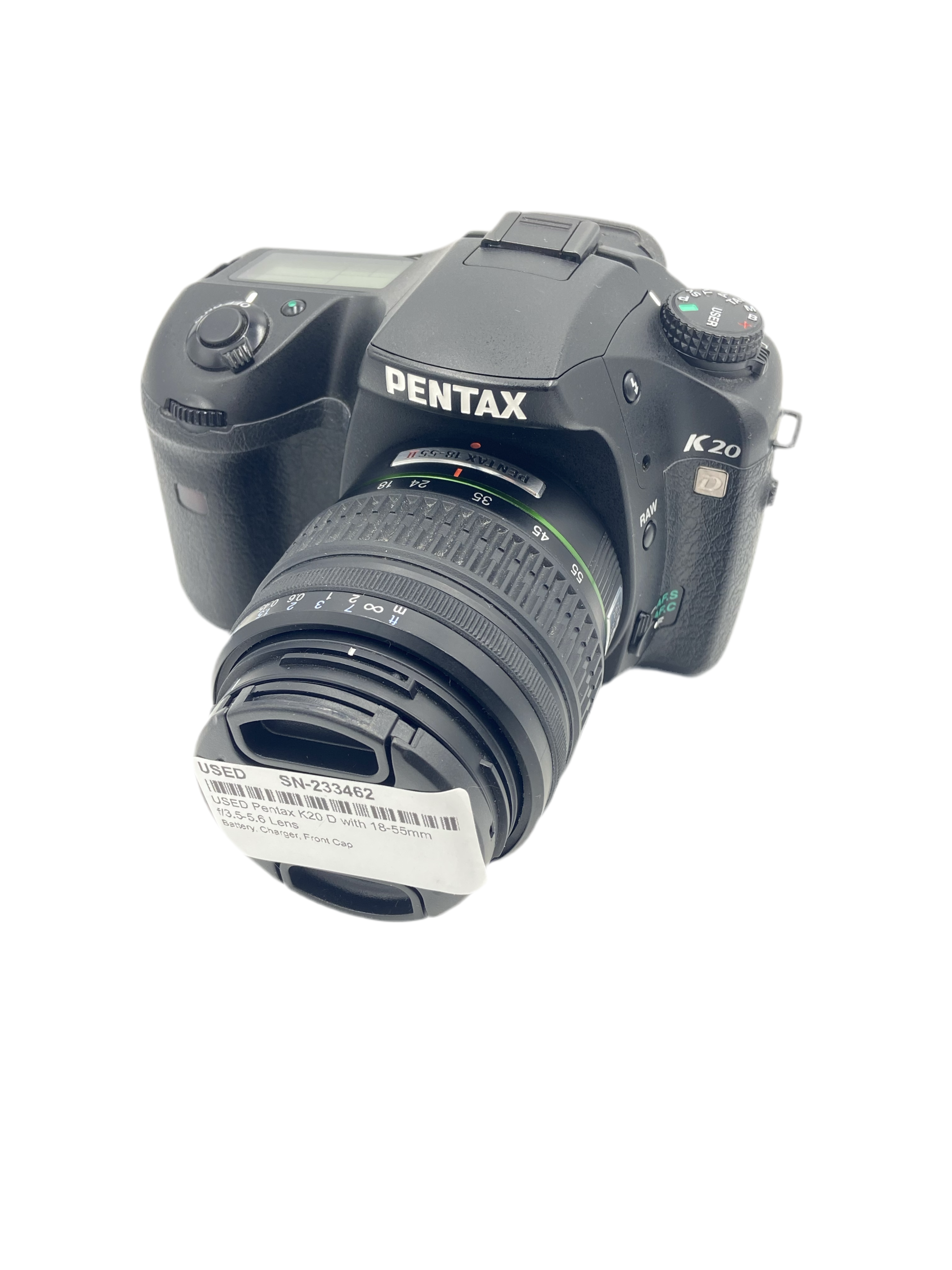 USED Pentax K20 D with 18-55mm f/3.5-5.6 Lens