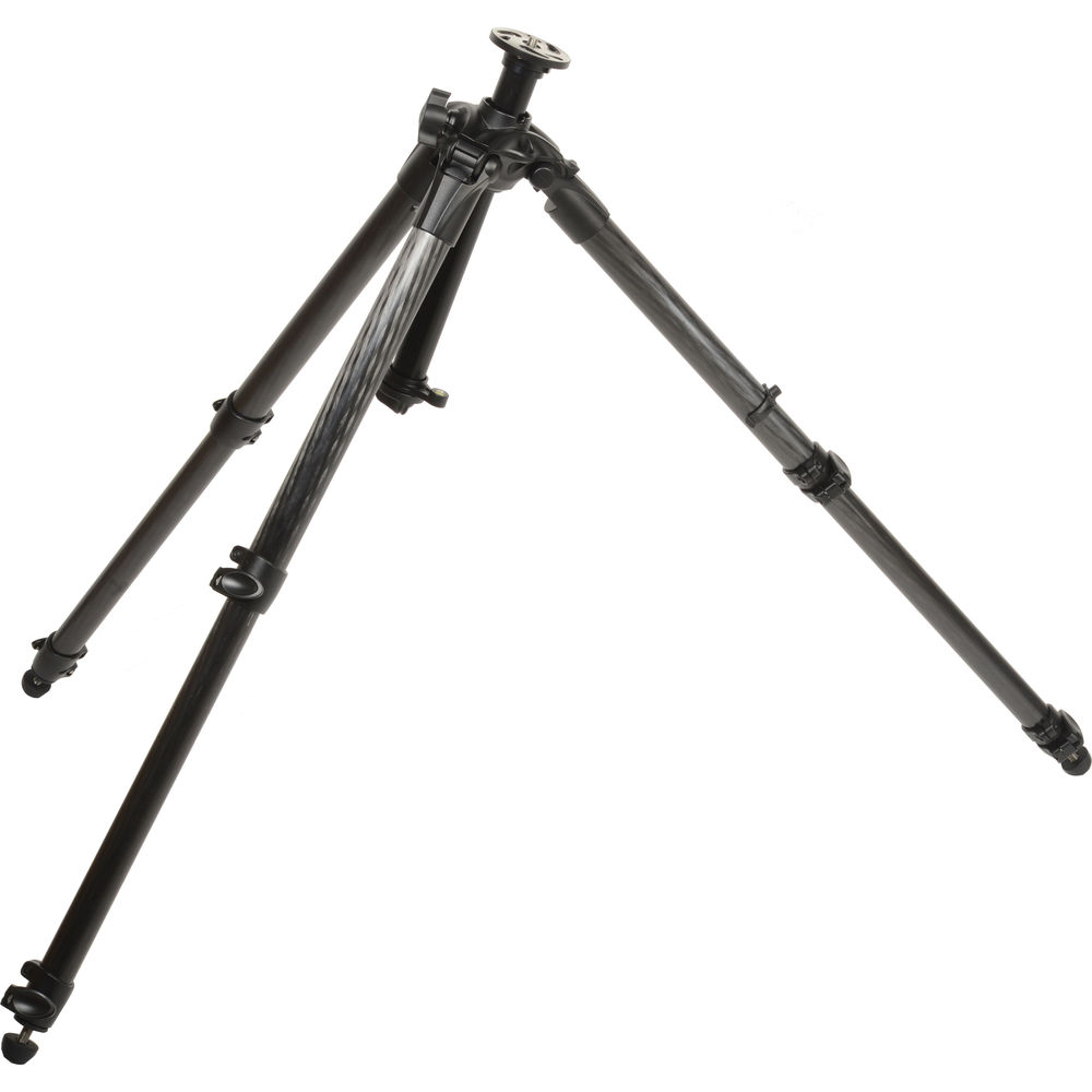 Manfrotto MT057C3-G 057 3-Section Carbon Fiber Tripod with Geared Column