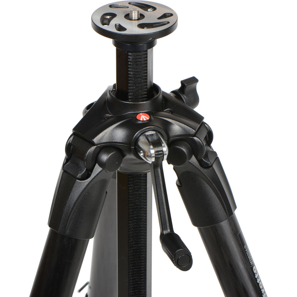 Manfrotto MT057C3-G 057 3-Section Carbon Fiber Tripod with Geared Column