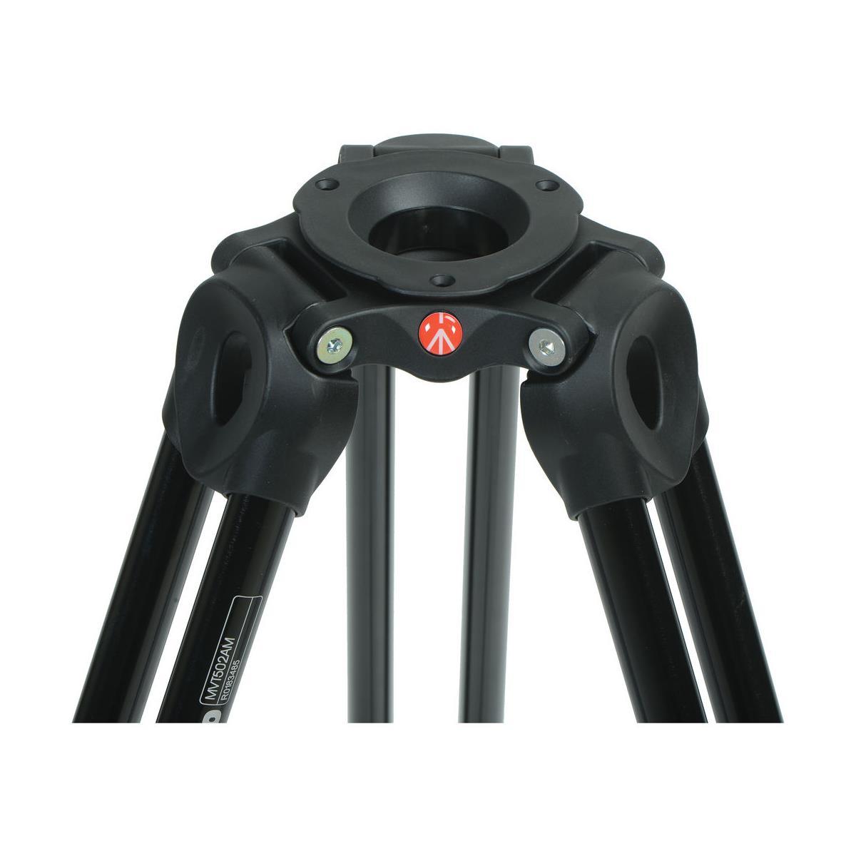 Manfrotto MVT502AM Aluminum Telescopic Twin Leg Video Tripod