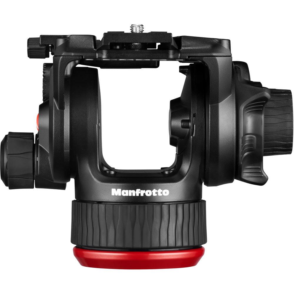 Manfrotto 504X Fluid Video Head & MVTTWINMC Carbon Fiber Tripod with Mid-Level Spreader