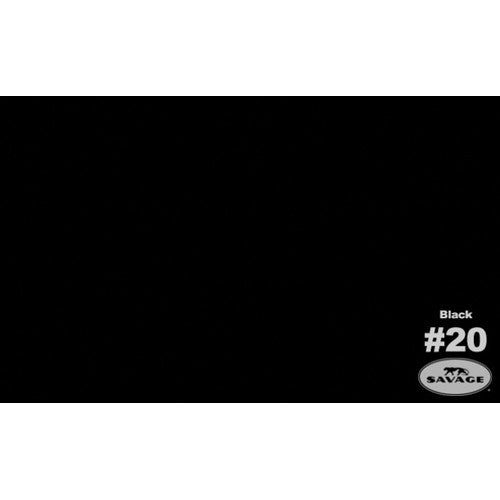 Savage 86"x36' #20 Black Seamless Background Paper