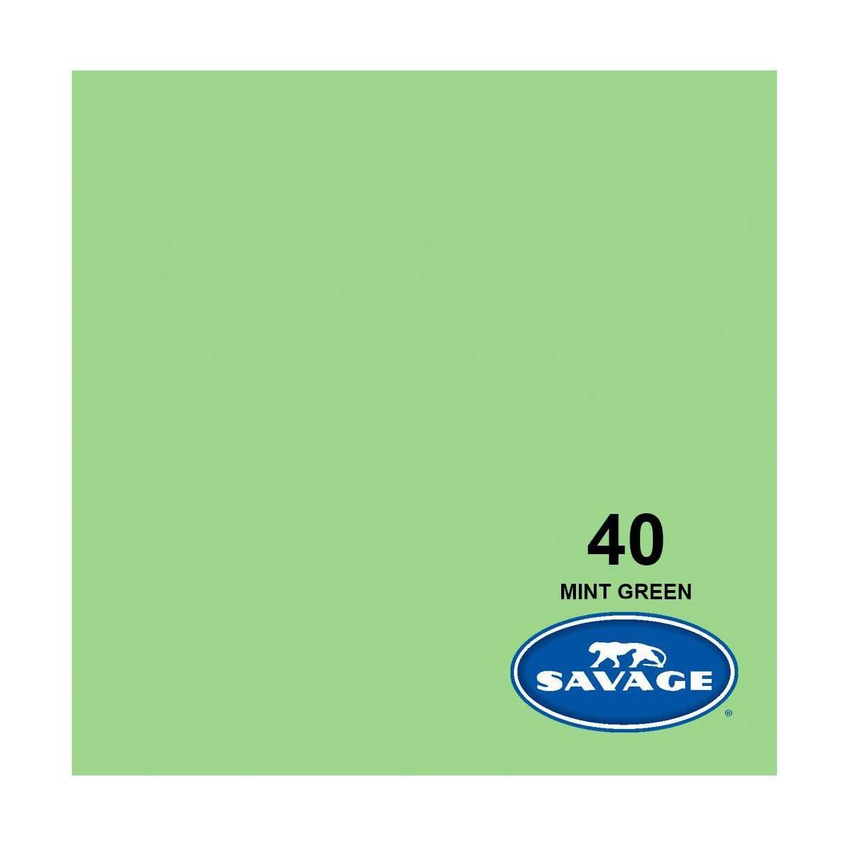 Savage 86"x36' #40 Mint Green Seamless Background Paper