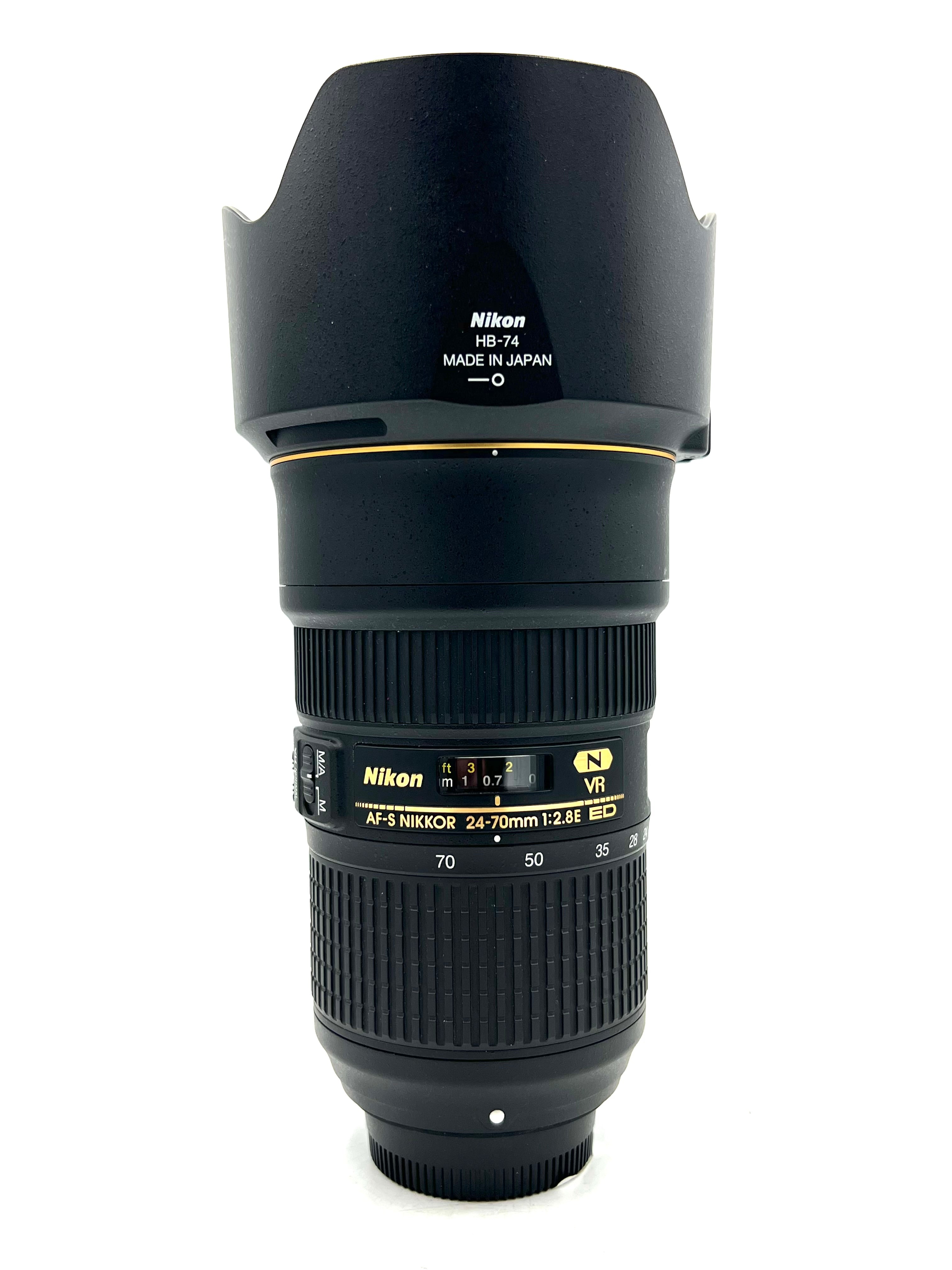 USED Nikon 24-70mm F2.8E ED VR AF-S Nikkor  Lens