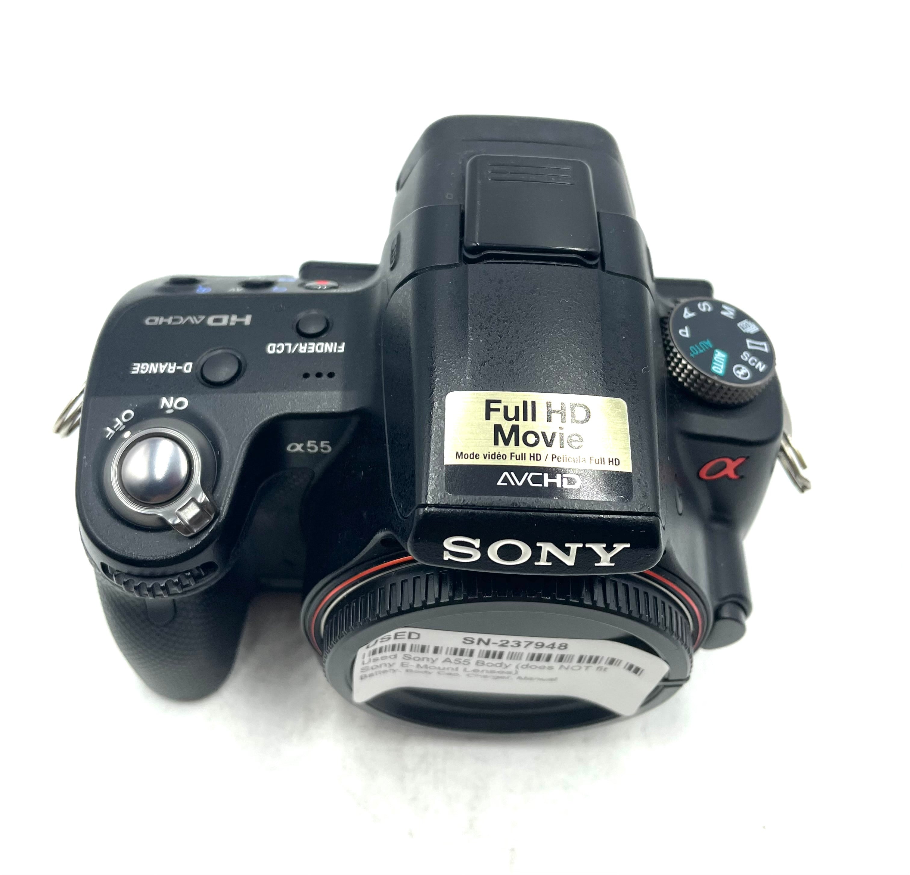 Used Sony A55 Body (does NOT fit Sony E-Mount Lenses)