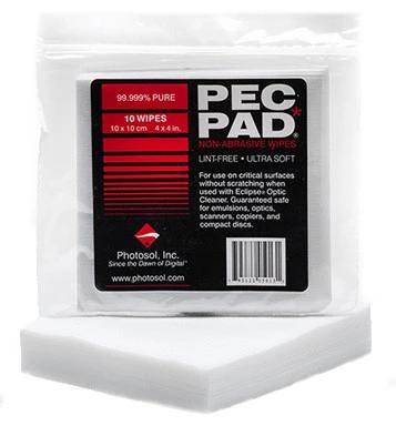 Pec*Pad Non-Abrasive Wipes (4"x4") - 100 Wipes