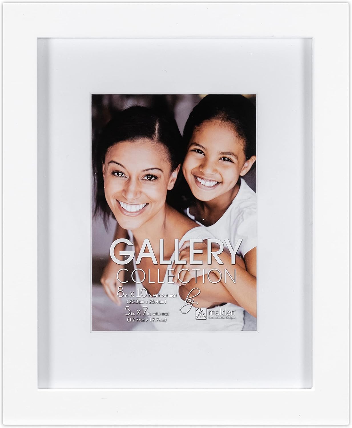 Malden 1166-75 5x7 8x10 Gallery White Frame