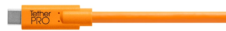 Tether Tools TetherPro USB Type-C Male to USB Type-C Male Cable (15', Orange) CUC15-ORG