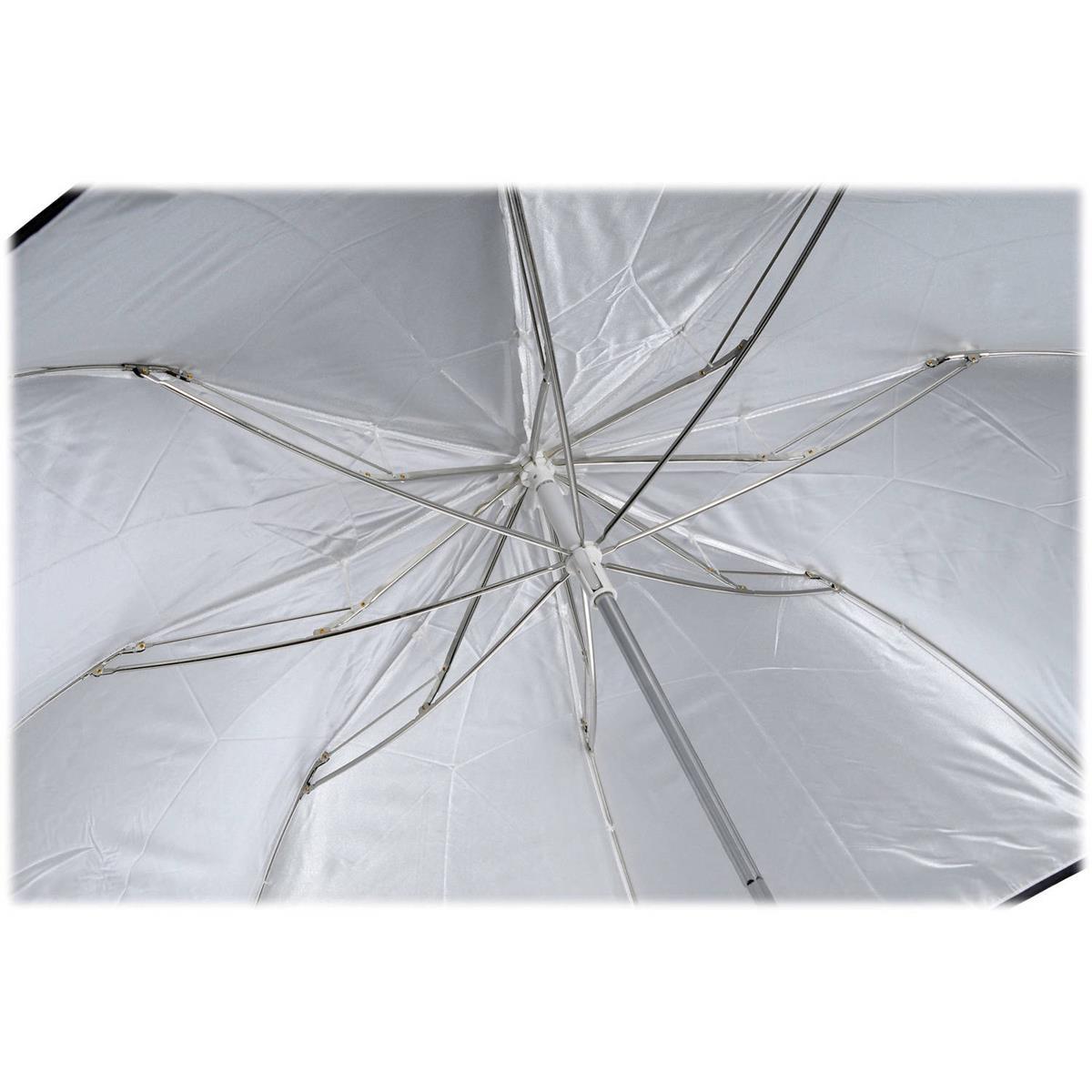 Westcott 2011 43" Collapsible Umbrella  (White Satin w/ Removable Cover)