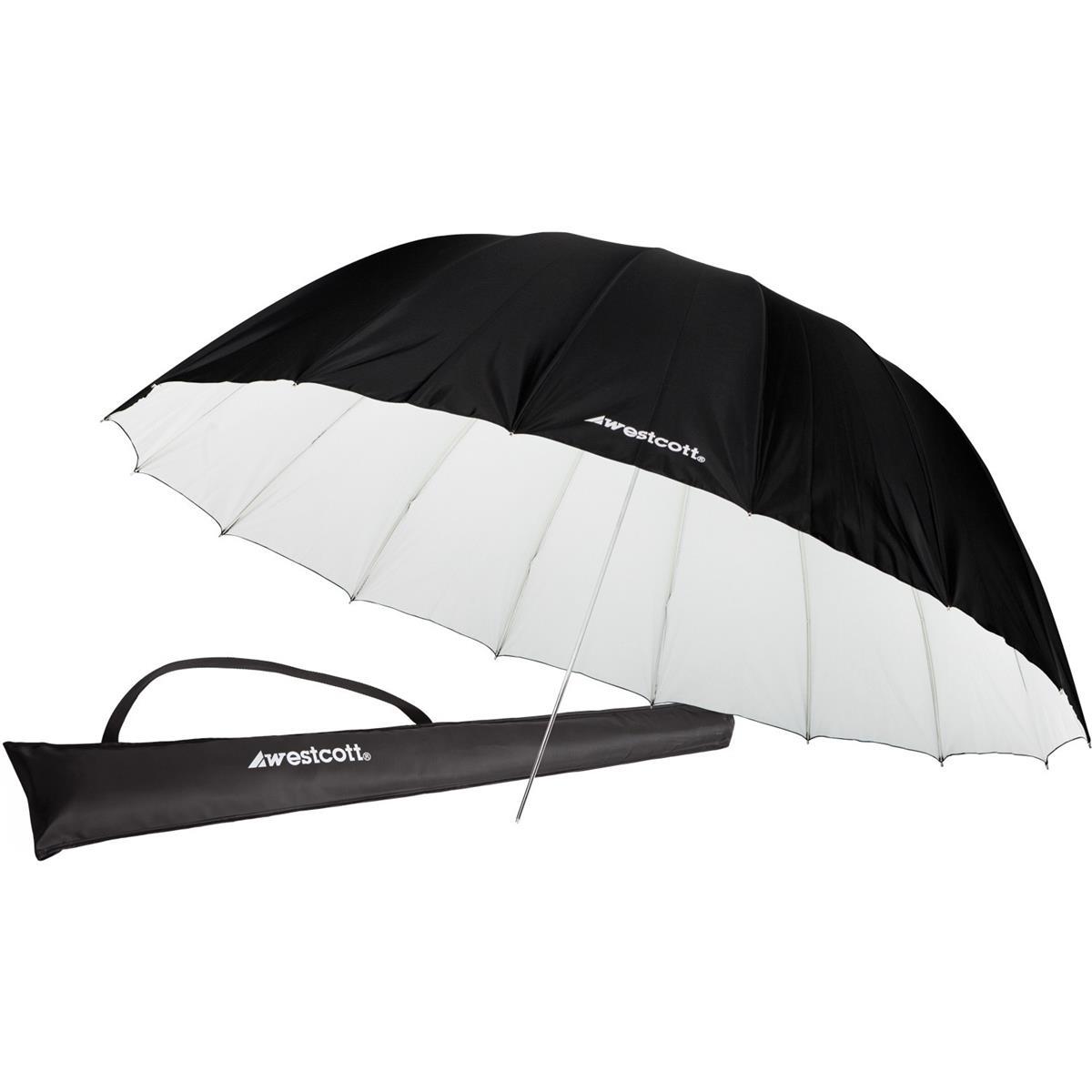 Westcott 4634 7' Parabolic Umbrella  (White / Black)