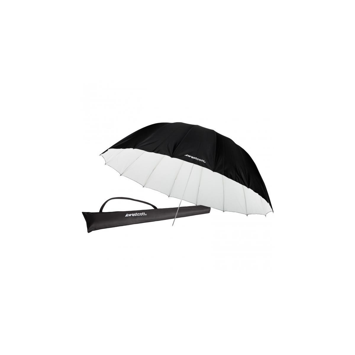 Westcott 4634 7' Parabolic Umbrella  (White / Black)