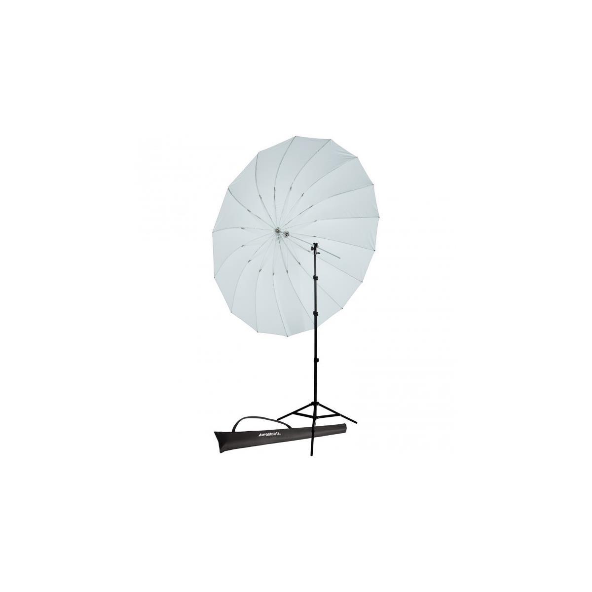 Westcott 4634 7' Parabolic Umbrella  (White / Black)