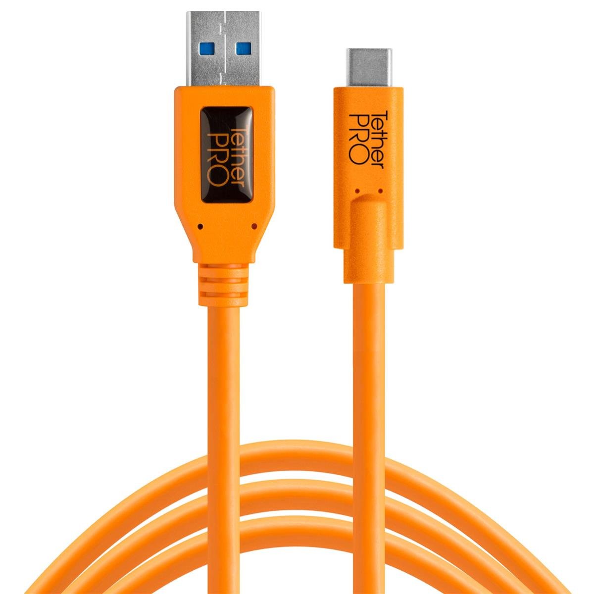 Tether Tools TetherPro USB Type-C Male to USB 3.0 Type-A Male Cable (15', Orange)