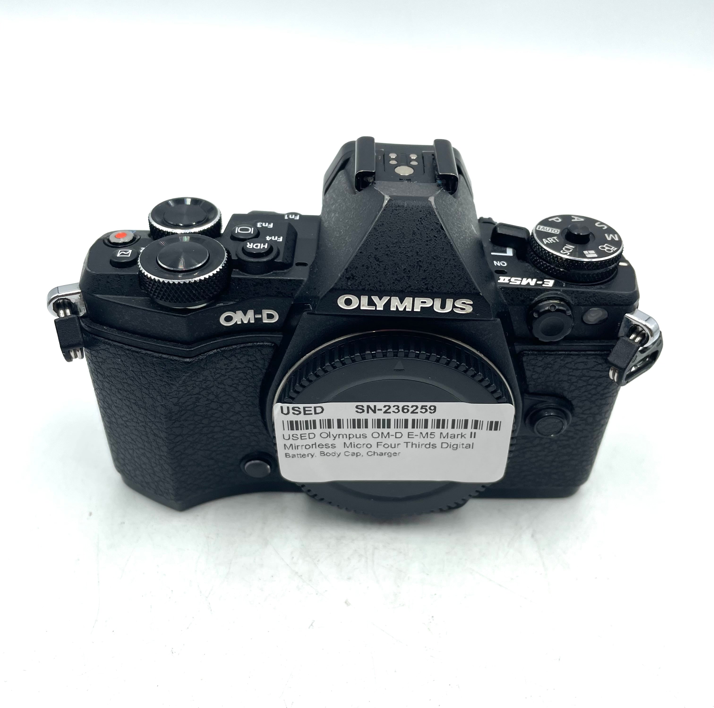 USED Olympus OM-D E-M5 Mark II Mirrorless  Micro Four Thirds Digital Camera (Body, Black)