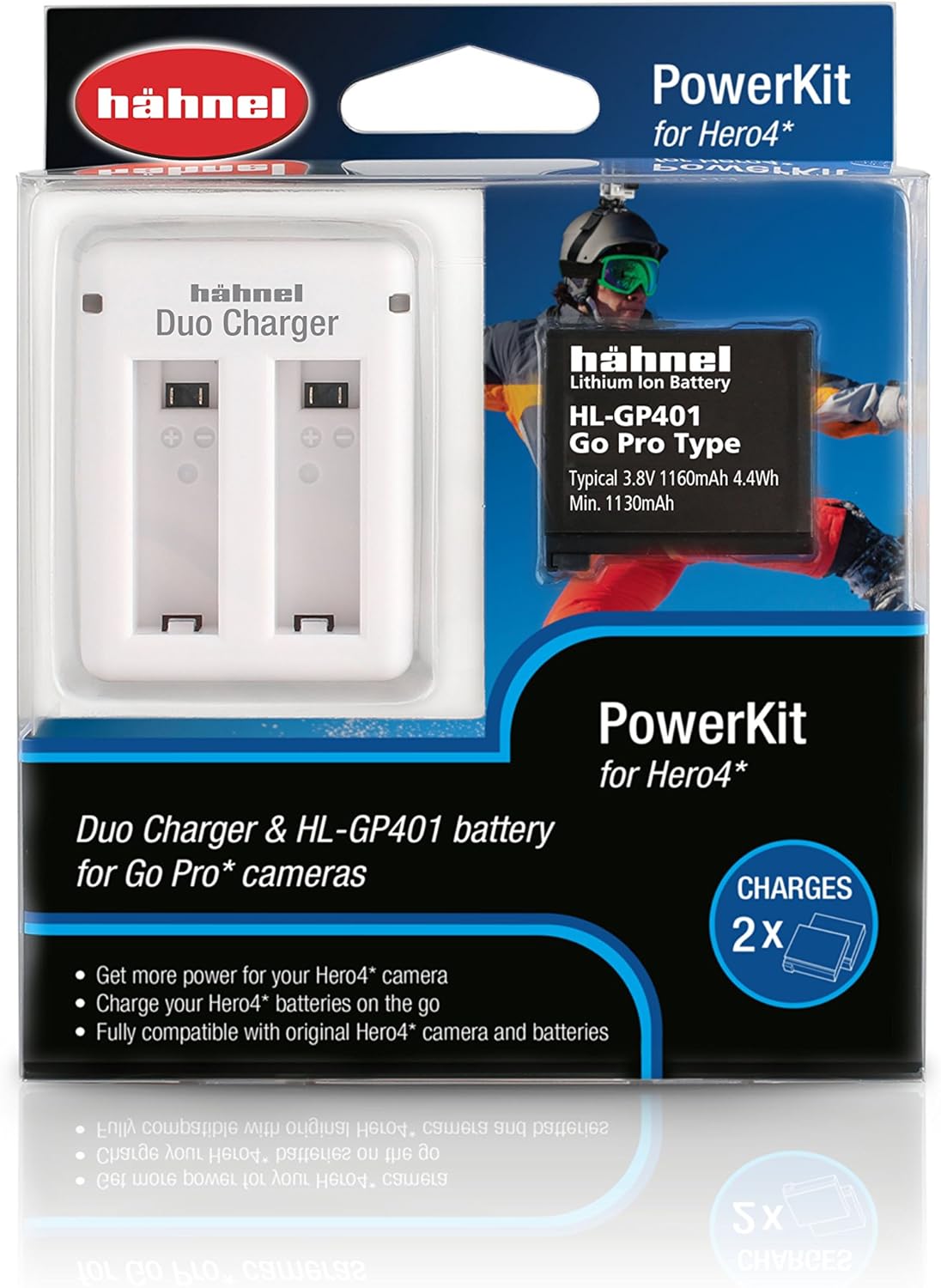 Hahnel Duo Charger and Battery Combo for GoPro Hero4