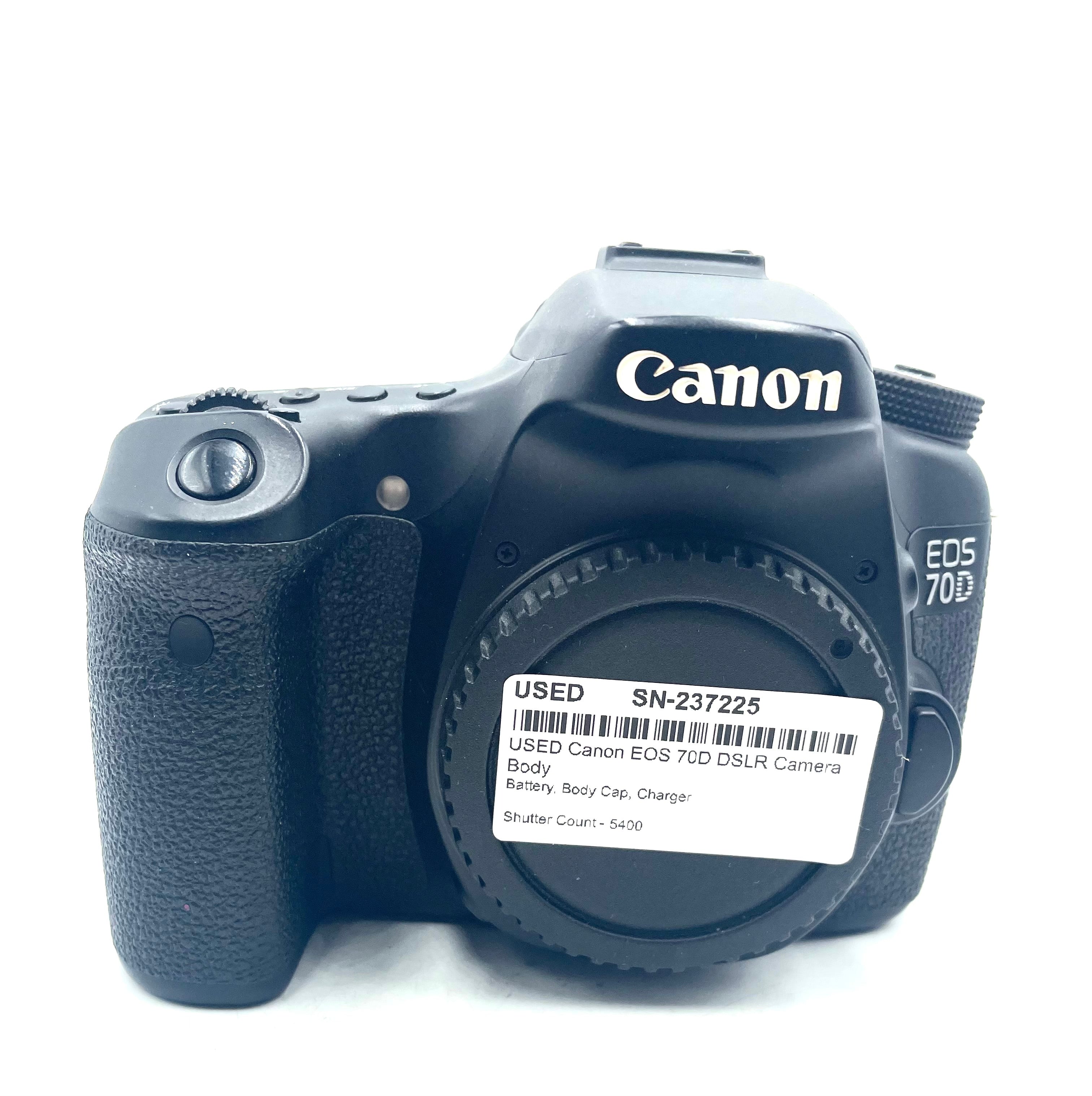 USED Canon EOS 70D DSLR Camera Body