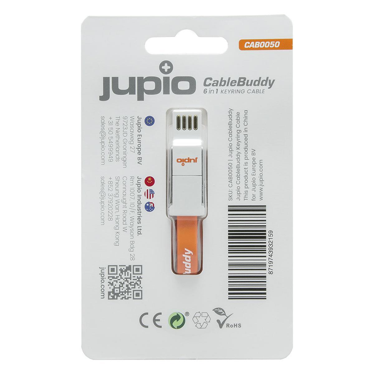 Jupio CableBuddy 6-in-1 Keyring Cable