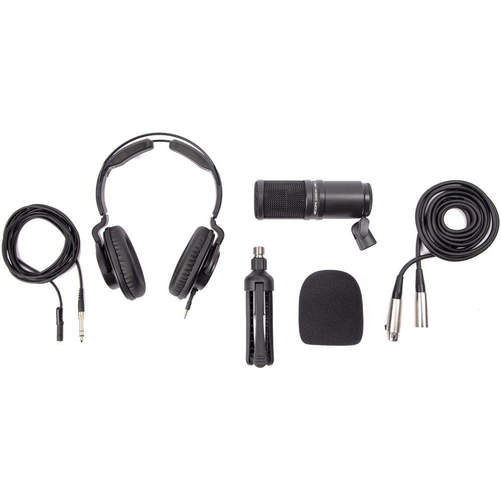 Zoom ZDM-1 Podcast Mic Pack with Headphones, Windscreen, XLR, and Tabletop Stand