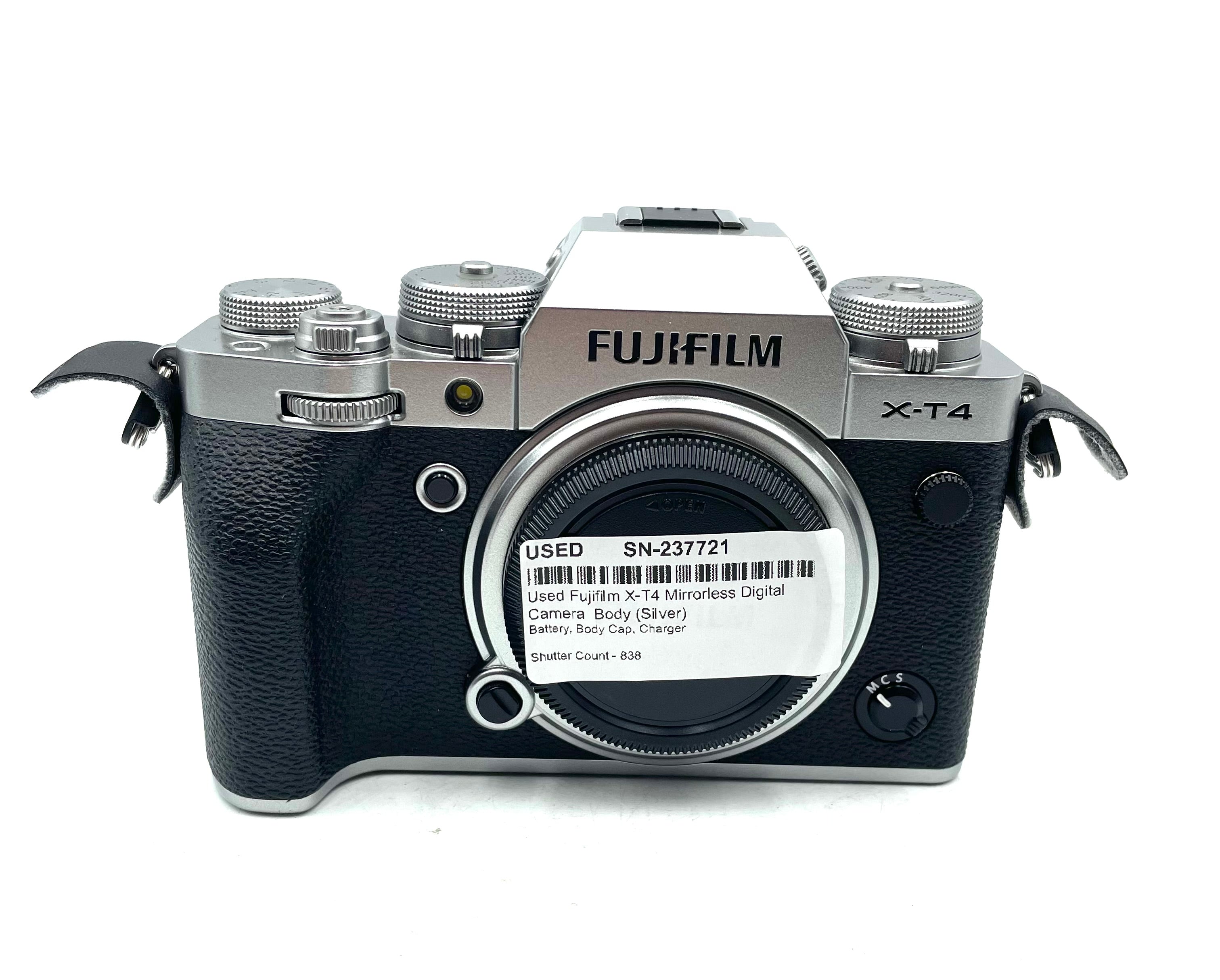 Used Fujifilm X-T4 Mirrorless Digital Camera  Body (Silver)