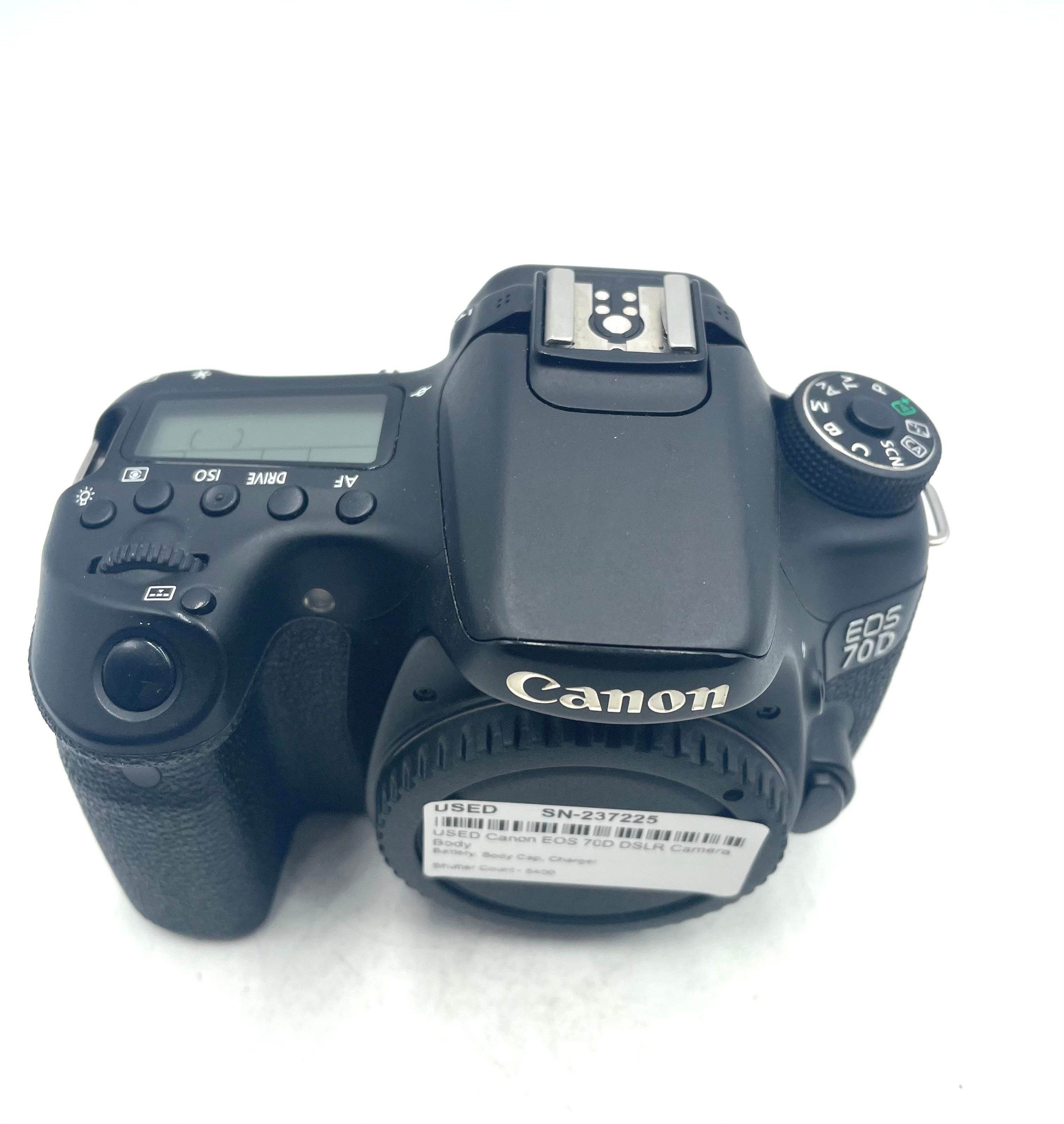 USED Canon EOS 70D DSLR Camera Body