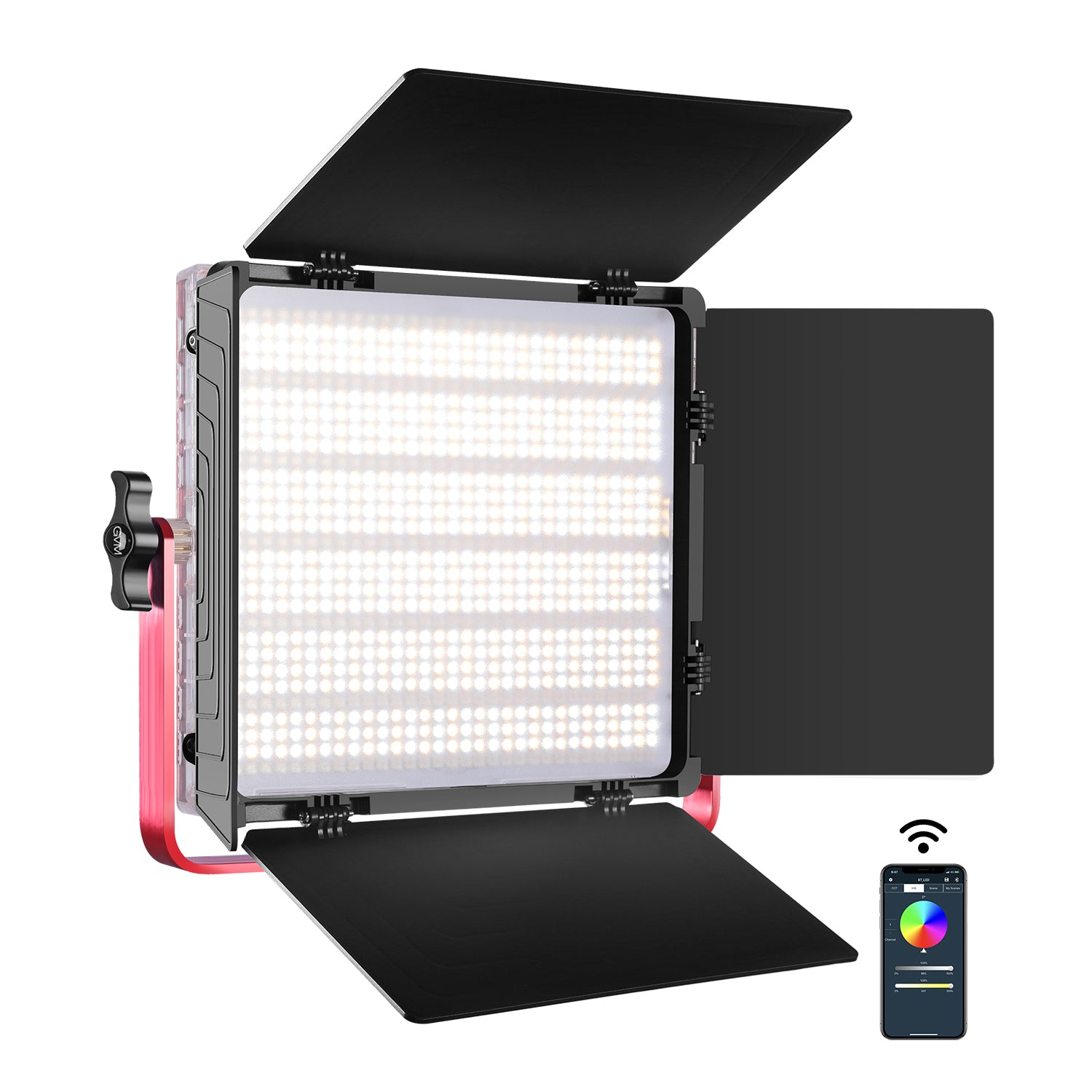 GVM RGB LED Studio Video Bi-Color Soft 1200D 3-Light Kit