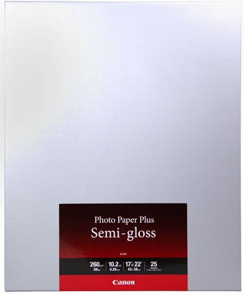 Canon SG-201 Photo Paper Plus Semi-Gloss (17 x 22", 25 Sheets)