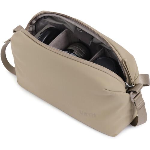 Urth Dolomite Crossbody Camera Sling — Weatherproof + Recycled (Beige)