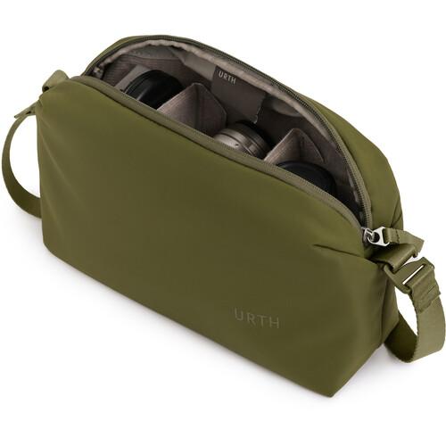 Urth Dolomite Crossbody Camera Sling — Weatherproof + Recycled (Green)