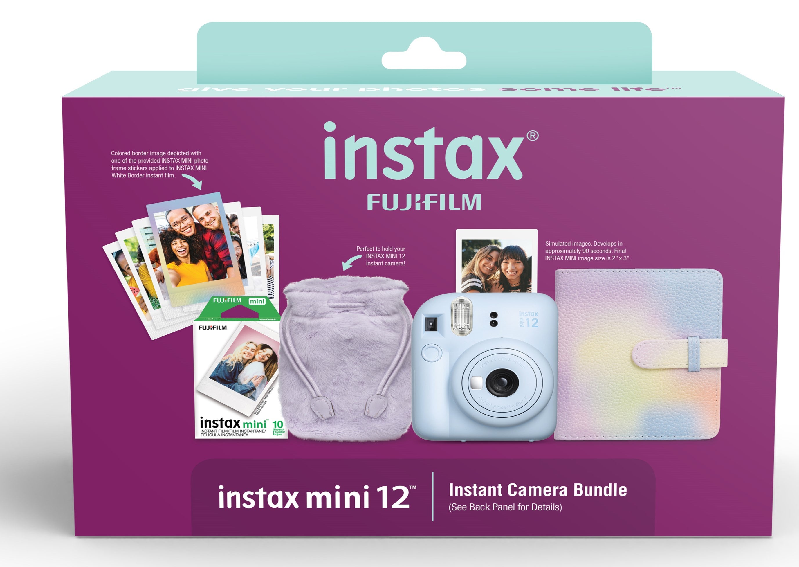 Instax Mini 12 Pastel Blue Holiday Bundle