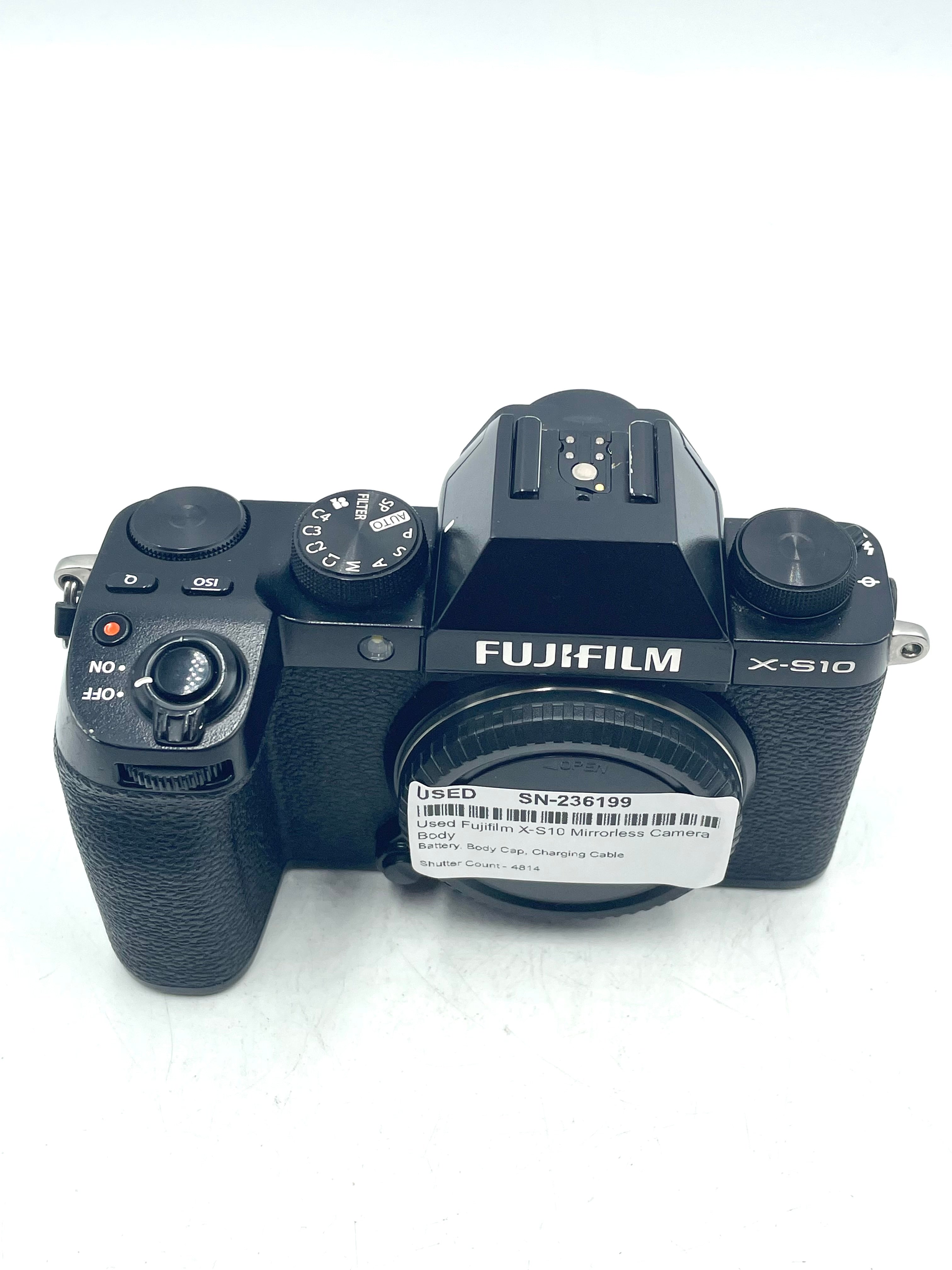 Used Fujifilm X-S10 Mirrorless Camera Body