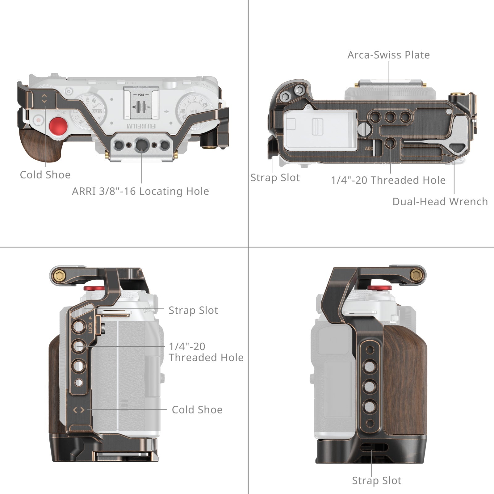 SmallRig Retro Camera Cage for FUJIFILM X-M5