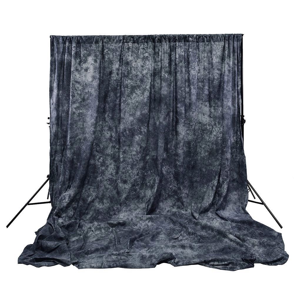 Savage Accent Crushed Muslin Background (10 x 12', Blue Winter)