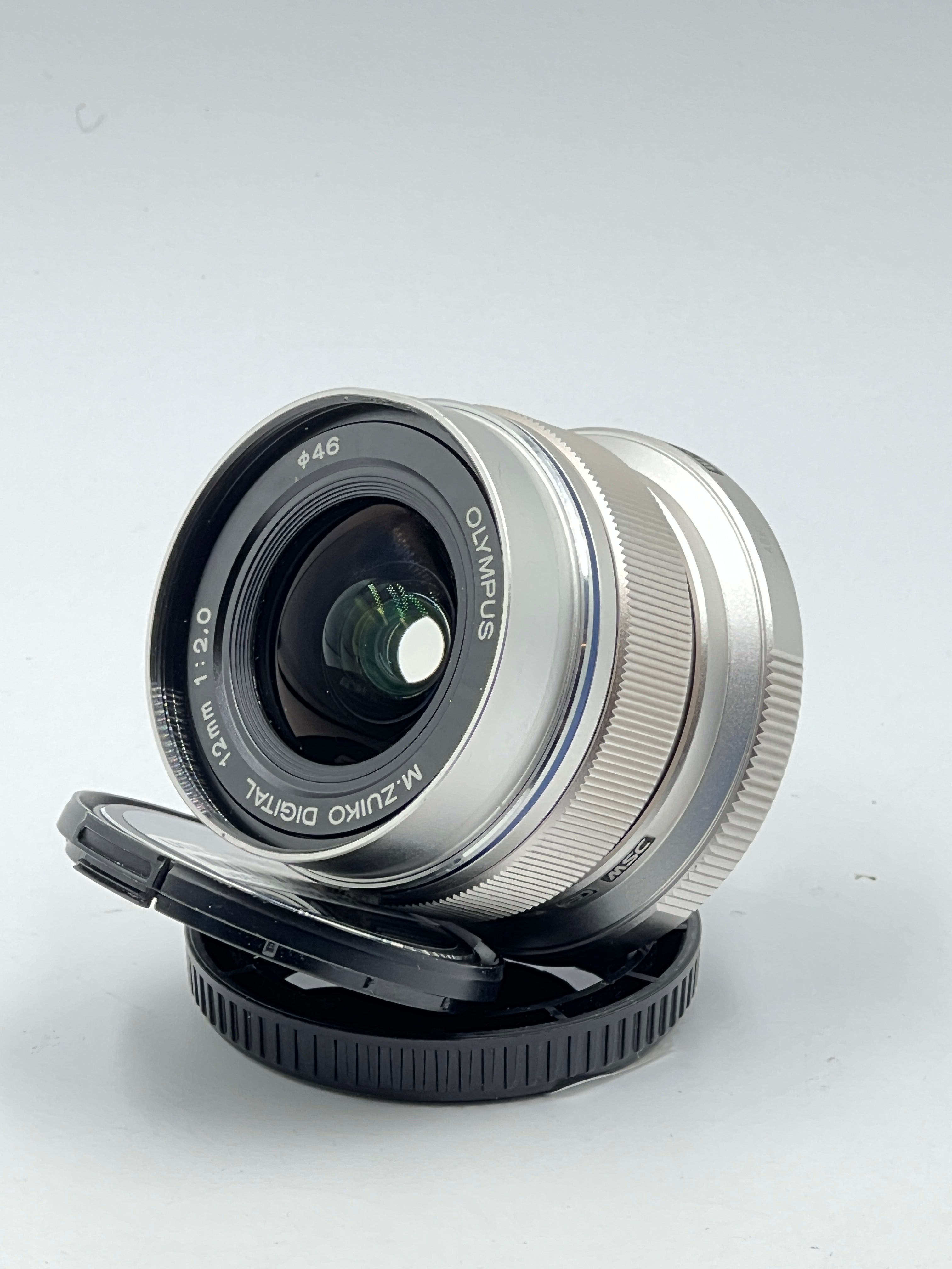 USED Olympus 12mm F2.0 M4/3 Lens (Silver)