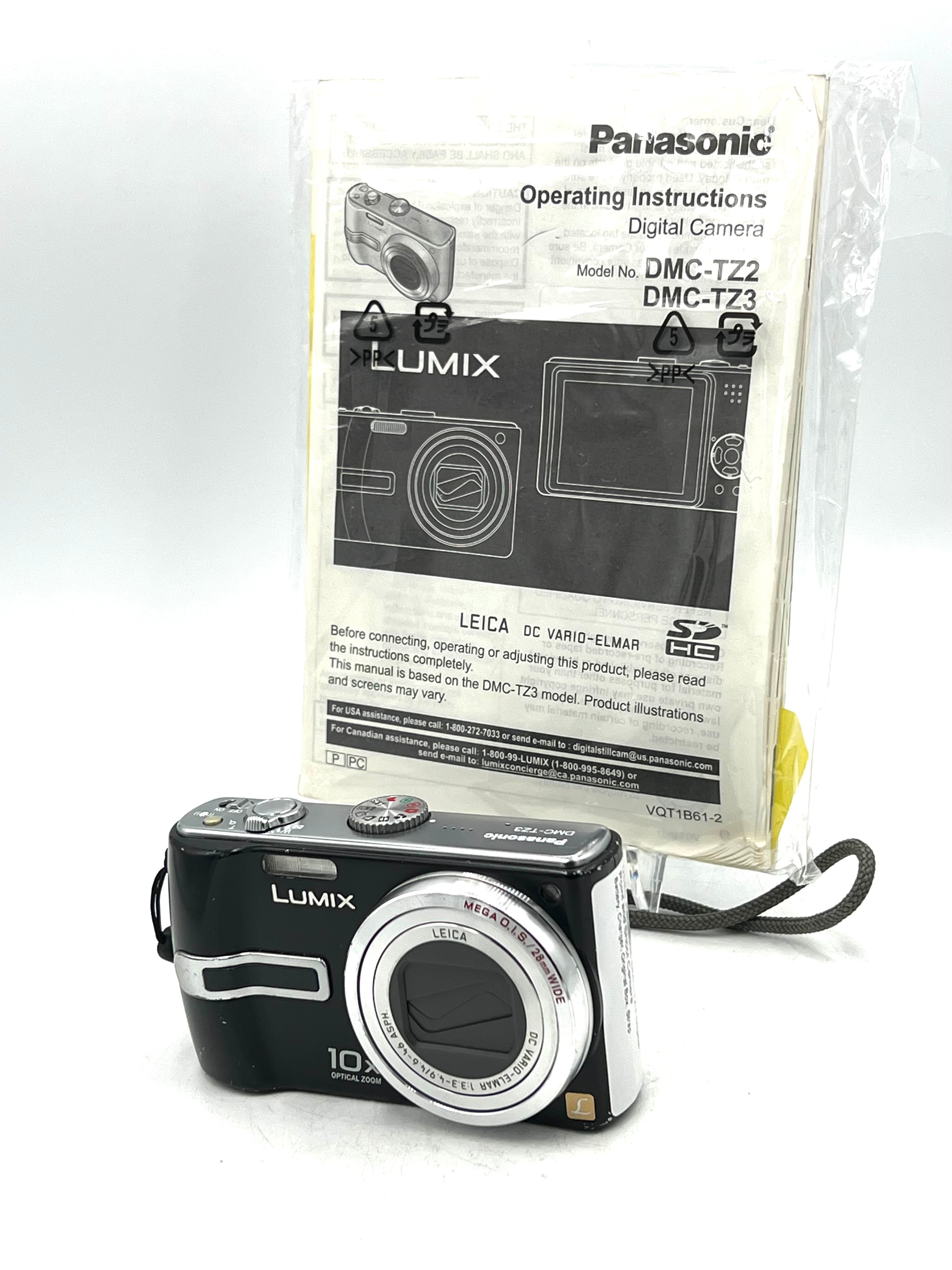 USED Panasonic DMC-TZ3 Digital Point and Shoot Camera