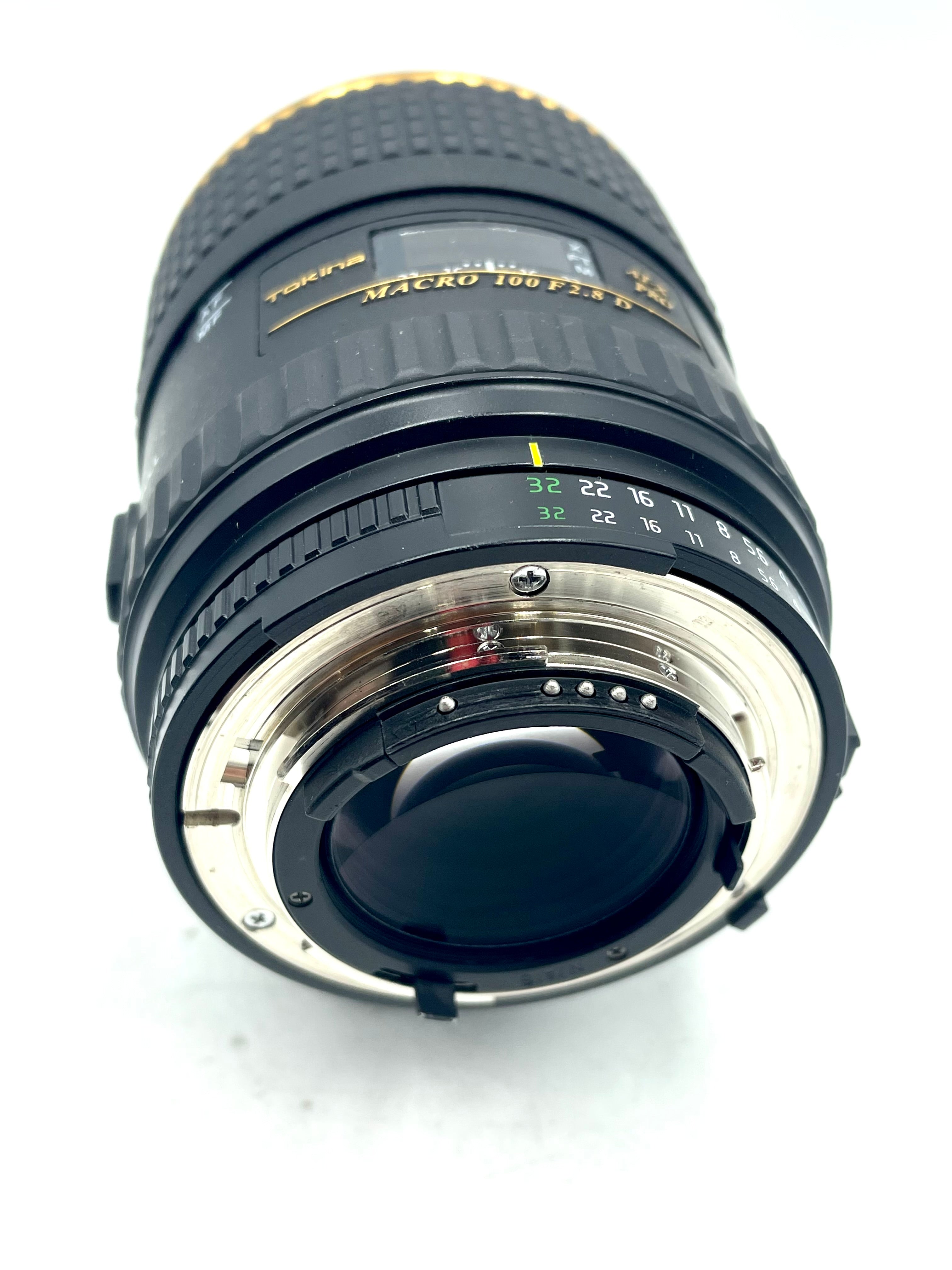 Used Tokina 100mm f2.8 Macro AT-X Pro D for Nikon-F