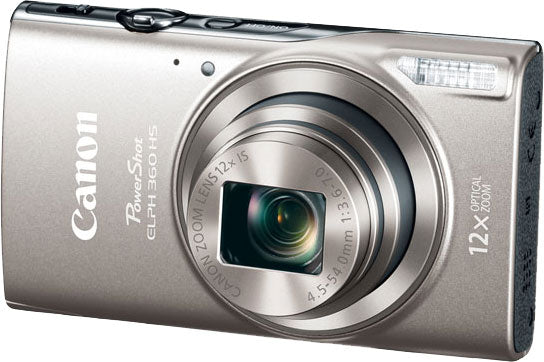 Canon PowerShot ELPH 360 HS Digital Camera (Silver)