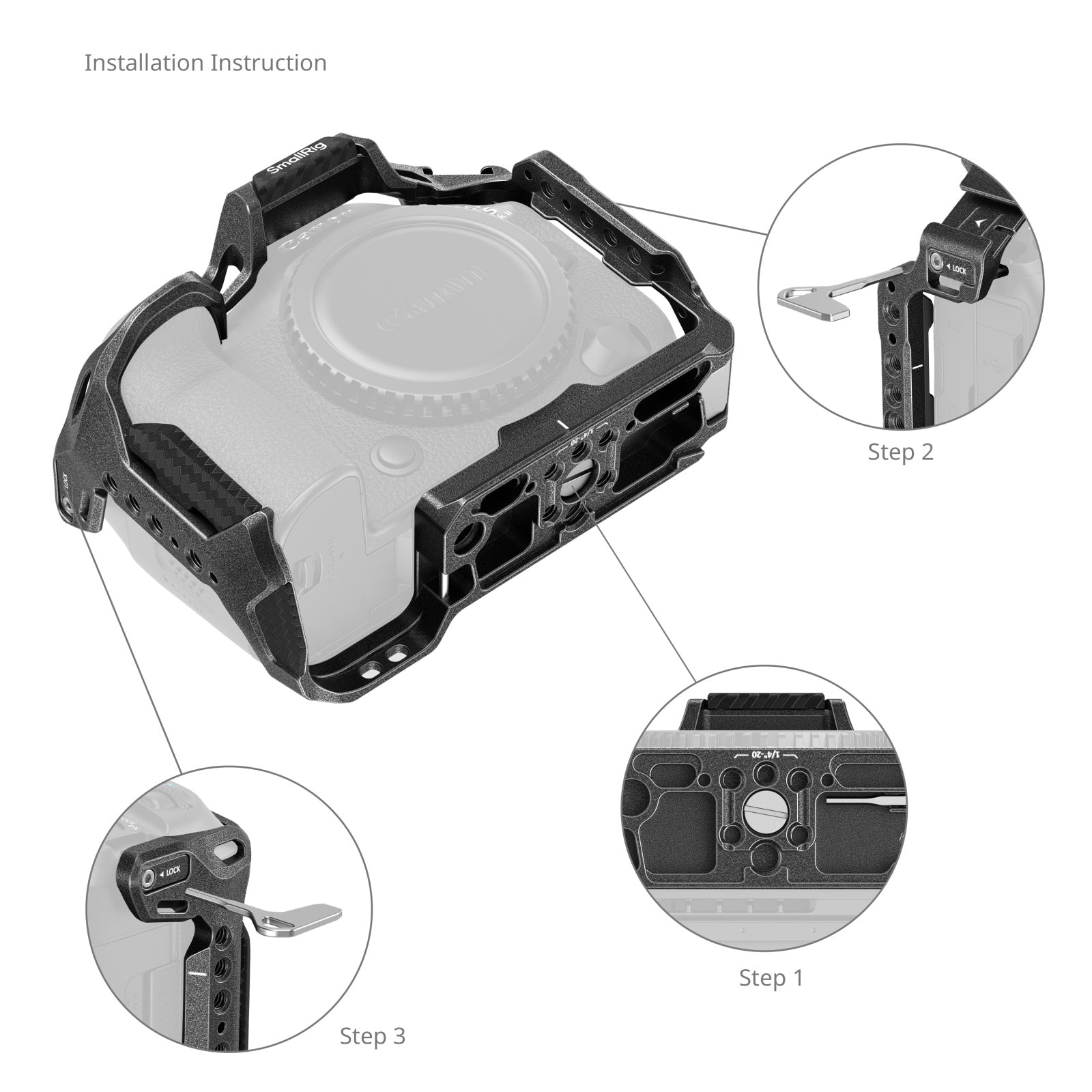 SmallRig "Black Mamba" Camera Cage for Canon EOS R5 Mark II