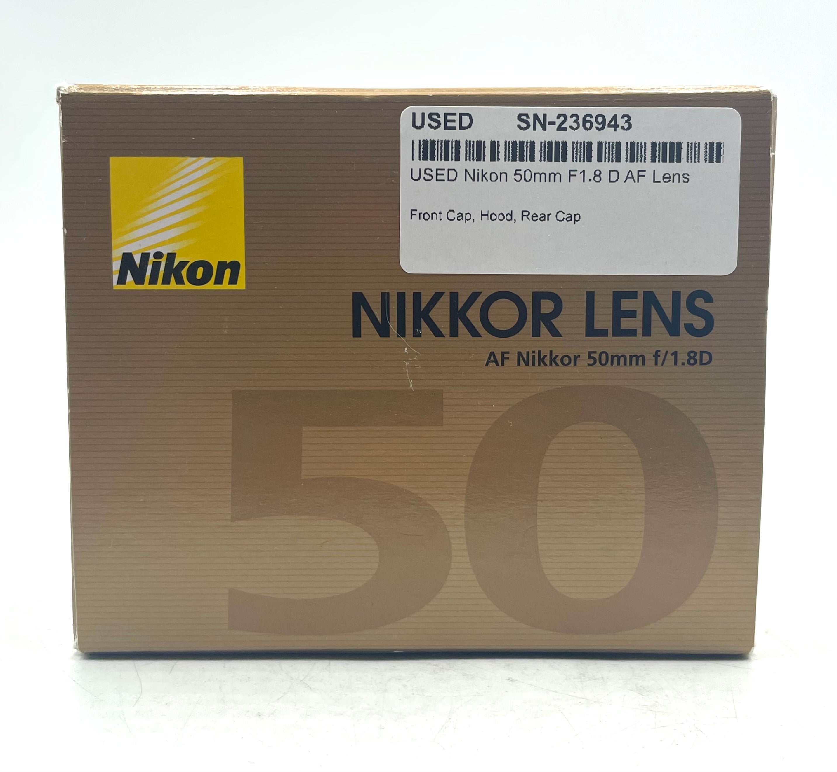 USED Nikon 50mm F1.8 D AF Lens