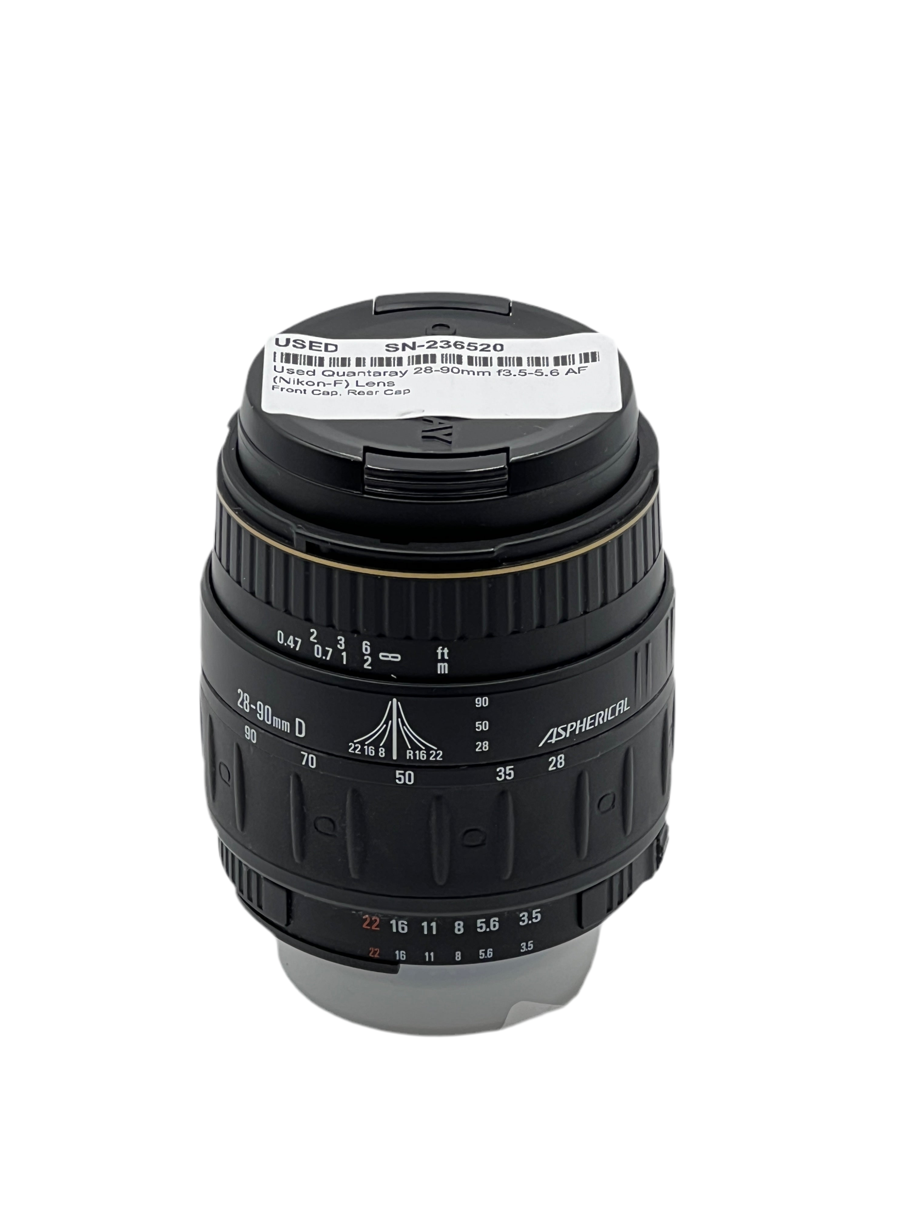 Used Quantaray 28-90mm f3.5-5.6 AF (Nikon-F) Lens