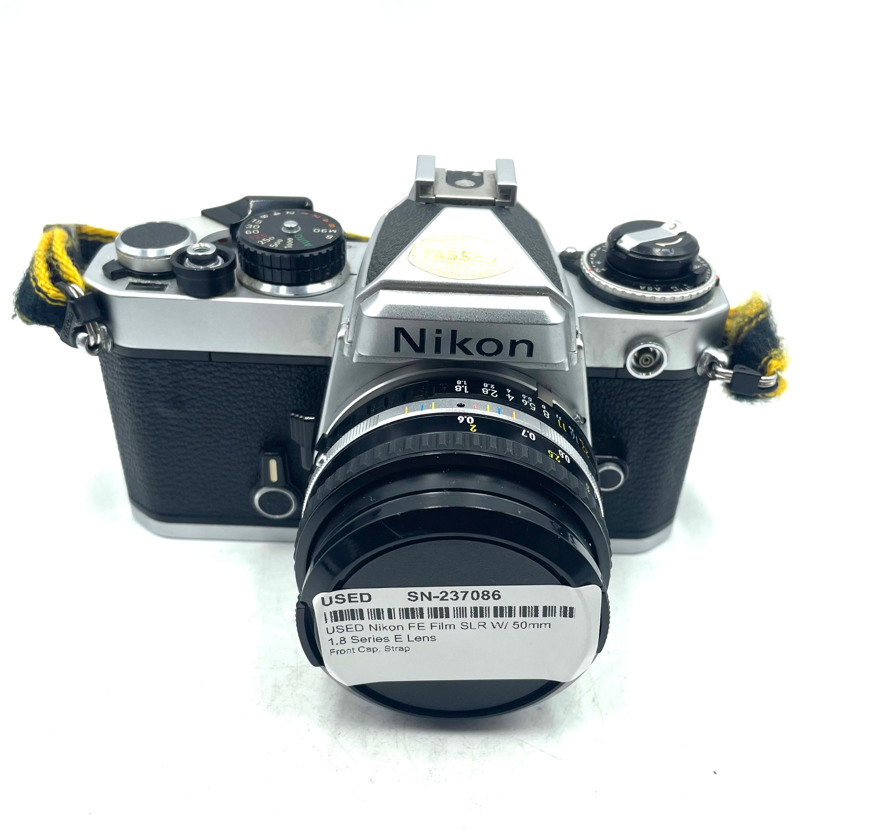 USED Nikon FE Film SLR W/ 50mm 1.8 Series E Lens