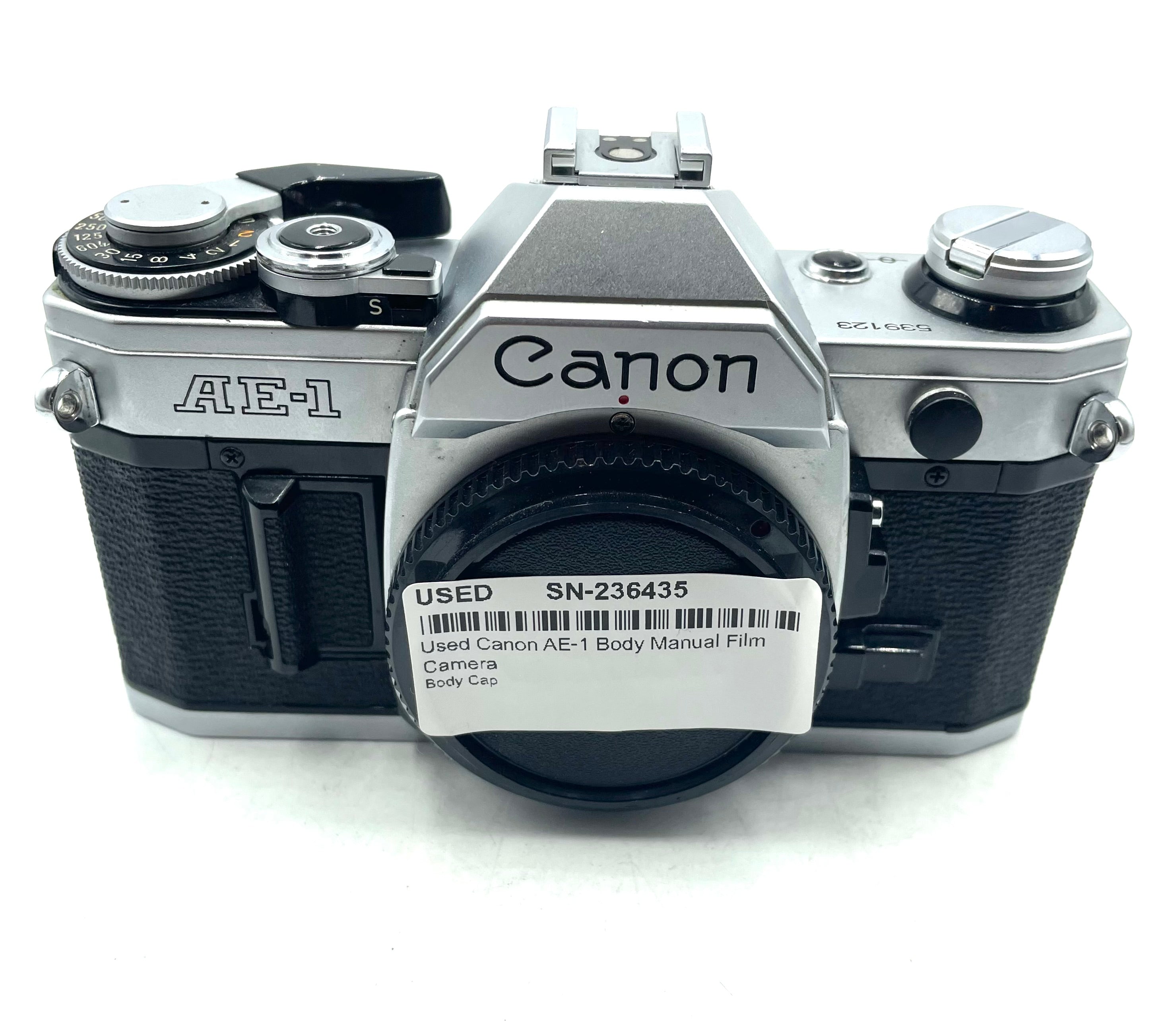 Used Canon AE-1 Body Manual Film Camera